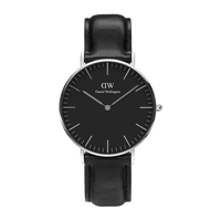 Daniel Wellington Classic 40 Sheffield Silver & Black Watch Watches Daniel Wellington 