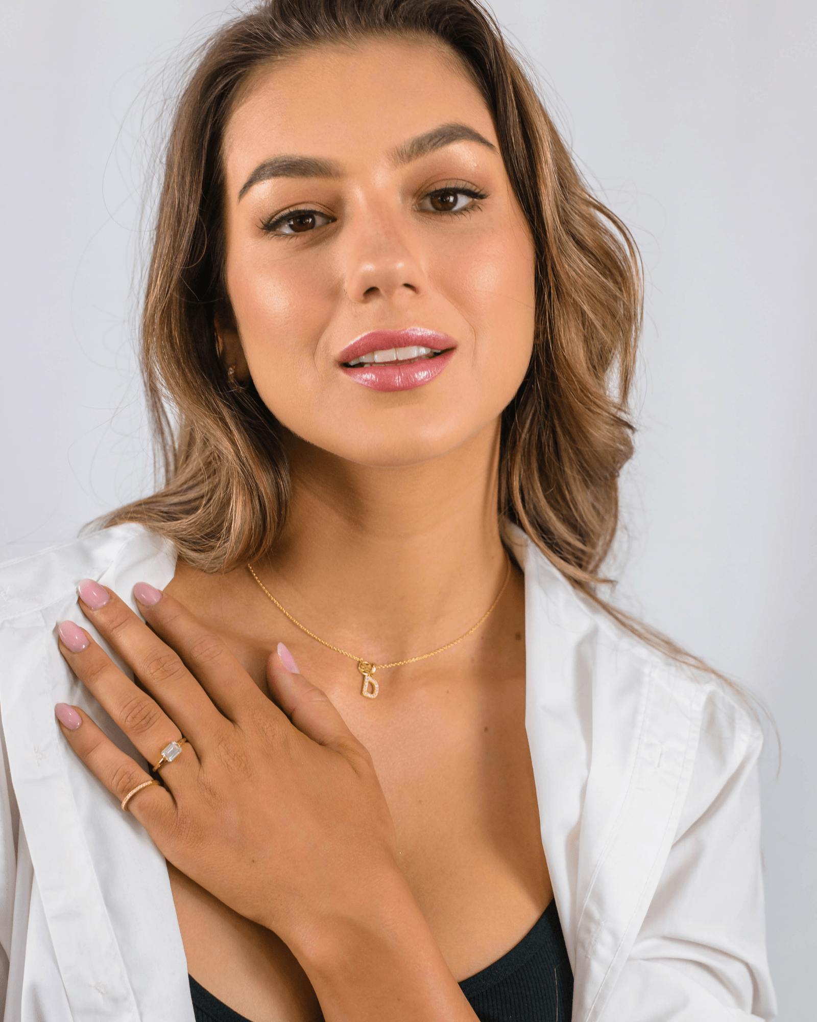 LUXURY LETTERS D INITIAL PENDANT GOLD Pendants Georgini 