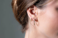 GEORGINI RED CARPET GALA EARRINGS GOLD Bevilles Jewellers 
