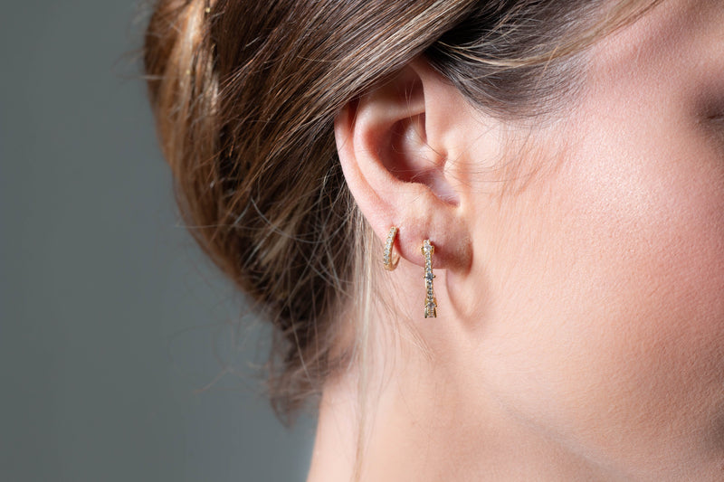 GEORGINI RED CARPET GALA EARRINGS GOLD Bevilles Jewellers 