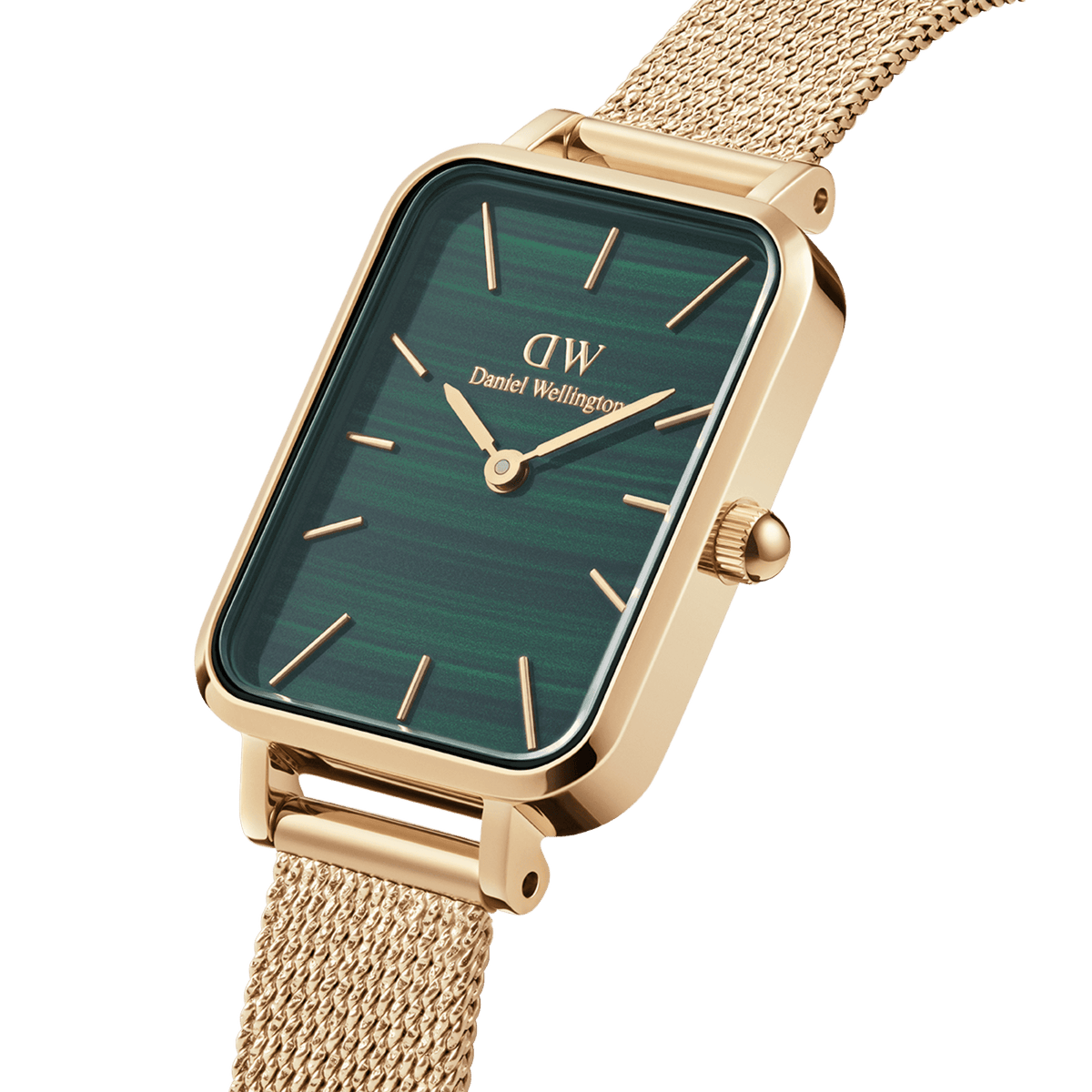 Daniel Wellington Quadro 20X26 Pressed Evergold Gold & Green Watch Watches Daniel Wellington 