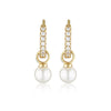 GEORGINI RED CARPET BABY PEARL HOOP GOLD Bevilles Jewellers 