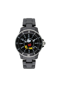 Disney Mickey Sports 40mm Black Dial Black Stainless Steel Watch Watches Disney 