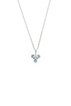 OPAL GLOW BLUE CREATED OPAL KOALA PENDANT SILVER Bevilles Jewellers 