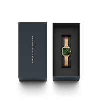 Daniel Wellington Quadro Studio 22x22 Rose Gold & Emerald Watch Watches Daniel Wellington 