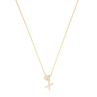 LUXURY LETTERS X INITIAL PENDANT GOLD Pendants Georgini 