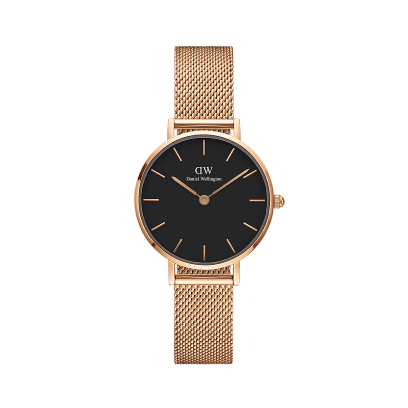 Daniel Wellington Petite 32 Melrose Rose Gold & Black Watch Watches Daniel Wellington 