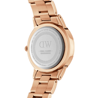 Daniel Wellington Iconic Link 36 Rose Gold & Black Watch Watches Daniel Wellington 