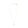 SWEETHEART SPARKLY HEART PENDANT GOLD Bevilles Jewellers 