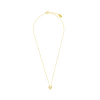 SWEETHEART SPARKLY HEART PENDANT GOLD Bevilles Jewellers 