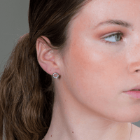 GEORGINI NOEL NIGHTS SLICED STONE EARRINGS SILVER Earrings Georgini 
