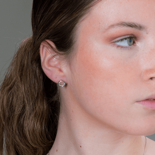 GEORGINI NOEL NIGHTS SLICED STONE EARRINGS SILVER Earrings Georgini 