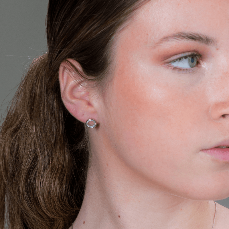 GEORGINI NOEL NIGHTS SLICED STONE EARRINGS SILVER Earrings Georgini 