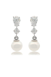 CHIC NOEL FRESHWATER PEARL PYRMONT EARRINGS SILVER Bevilles Jewellers 