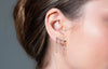 GEORGINI RED CARPET BILLBOARD EARRINGS ROSE GOLD Bevilles Jewellers 