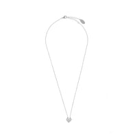 SWEETHEART SPARKLY HEART PENDANT SILVER Bevilles Jewellers 