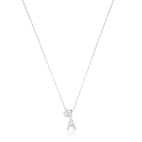 LUXURY LETTERS A INITIAL PENDANT SILVER Pendants Georgini 