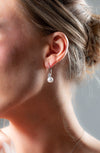 GEORGINI RED CARPET GOVENORS EARRINGS SILVER Bevilles Jewellers 