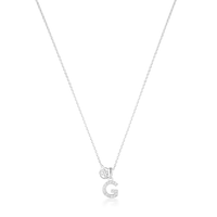 LUXURY LETTERS G INITIAL PENDANT SILVER Pendants Georgini 
