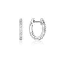 GEORGINI NOEL NIGHTS SHINE HOOP EARRINGS SILVER Bevilles Jewellers 