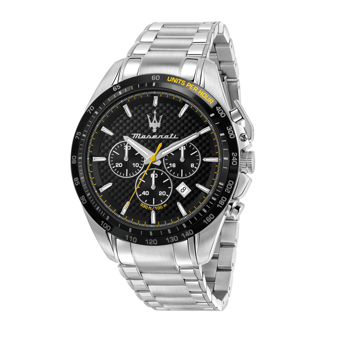 Maserati Traguardo Black Dial 45mm Chronograph Watches Maserati 