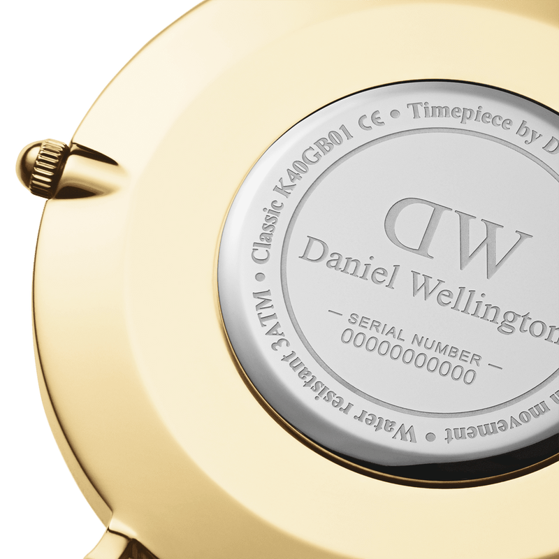 Daniel Wellington Classic 40 Sheffield Gold & White Watch Watches Daniel Wellington 