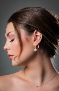 GEORGINI RED CARPET PROMENADE EARRINGS GOLD Bevilles Jewellers 