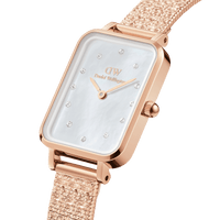 Daniel Wellington Quadro 20x26 Lumine Rose Gold Mother of Pearl White Watch Watches Daniel Wellington 