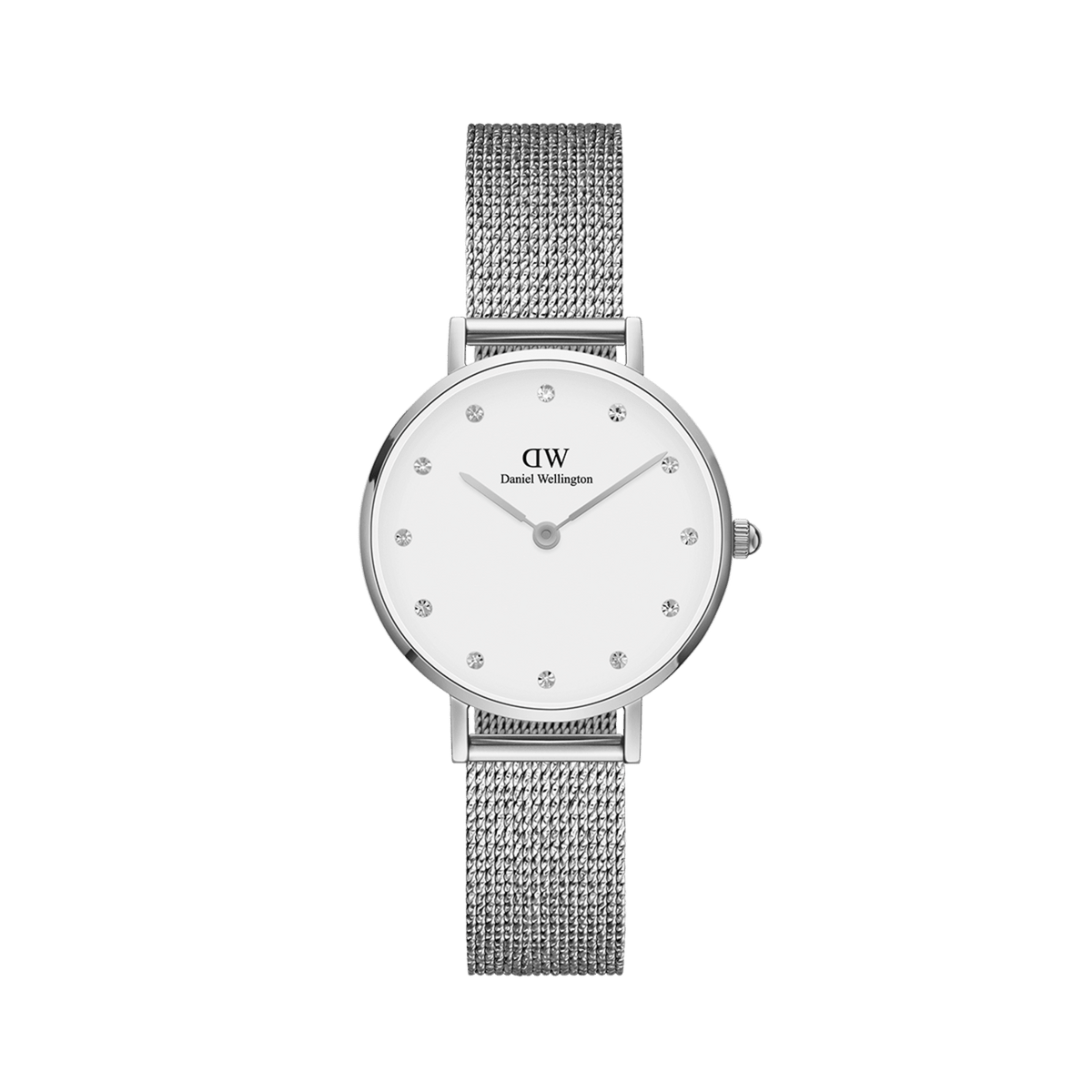Daniel Wellington Petite 28 Pressed Sterling Lumine Silver & White Watch Watches Daniel Wellington 