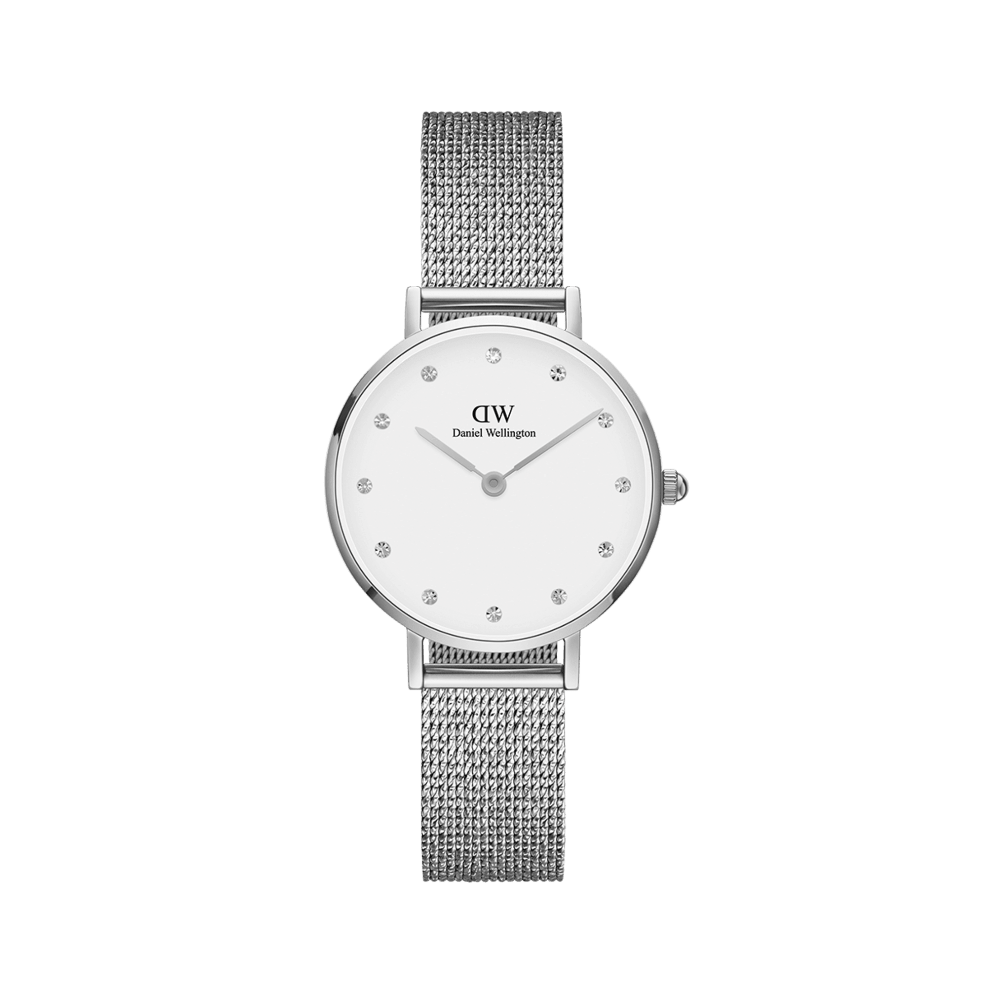 Daniel Wellington Petite 28 Pressed Sterling Lumine Silver & White Watch Watches Daniel Wellington 
