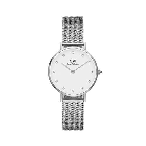 Daniel Wellington Petite 28 Pressed Sterling Lumine Silver & White Watch Watches Daniel Wellington 