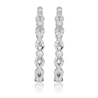 GEORGINI RED CARPET OVATION EARRINGS SILVER Bevilles Jewellers 