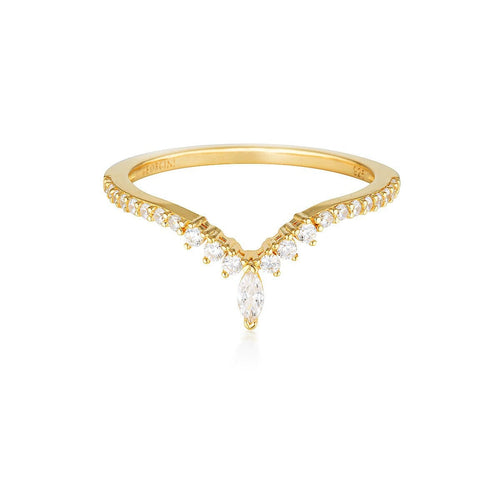 Georgini Rock Star Tiara Gold Ring - 9 Rings Georgini 