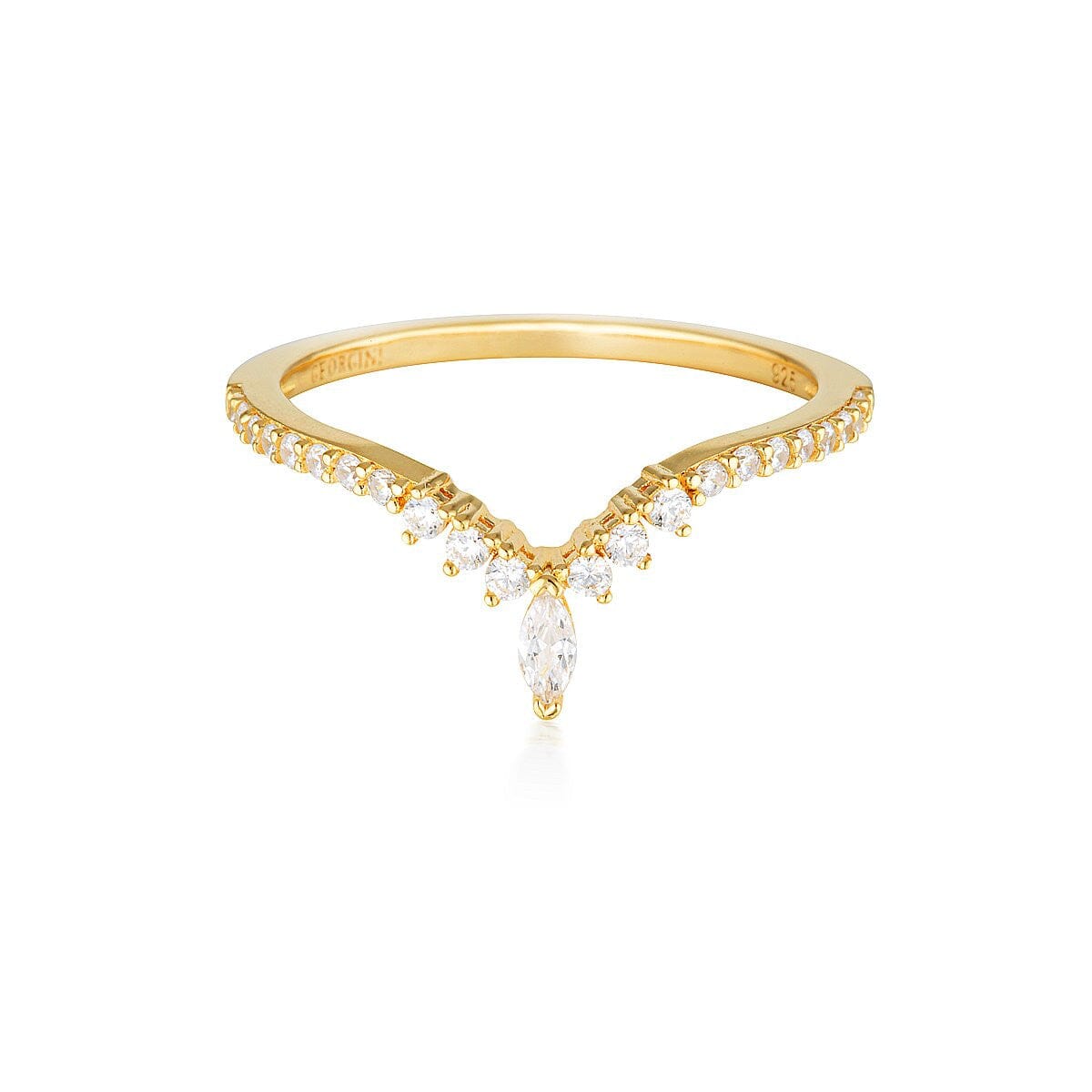 Georgini Rock Star Tiara Gold Ring - 8 Rings Georgini 