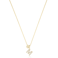 LUXURY LETTERS M INITIAL PENDANT GOLD Pendants Georgini 