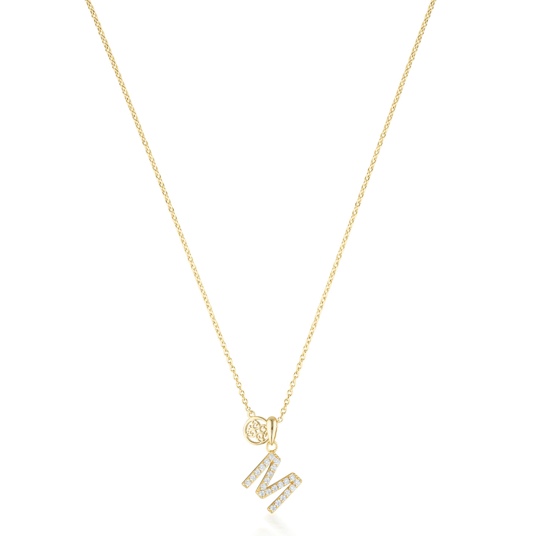 LUXURY LETTERS M INITIAL PENDANT GOLD Pendants Georgini 