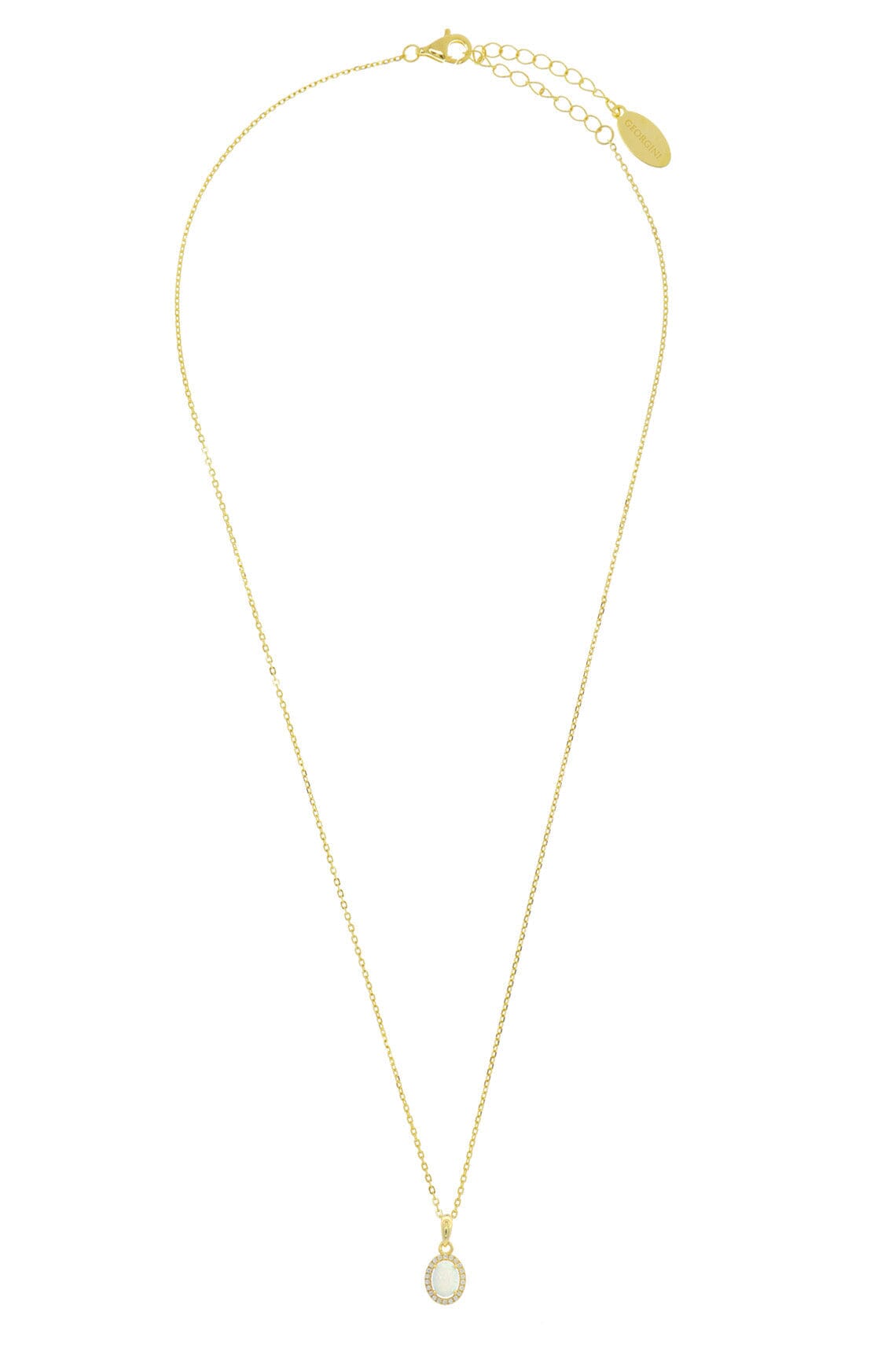 OPAL GLOW BLACKWATTLE WHITE CREATED OPAL PENDANT GOLD Bevilles Jewellers 