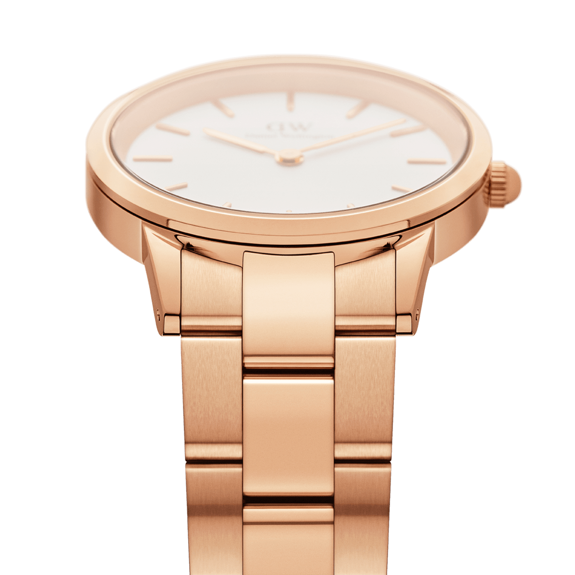 Daniel Wellington Iconic Link 36 Rose Gold & White Watch Watches Daniel Wellington 