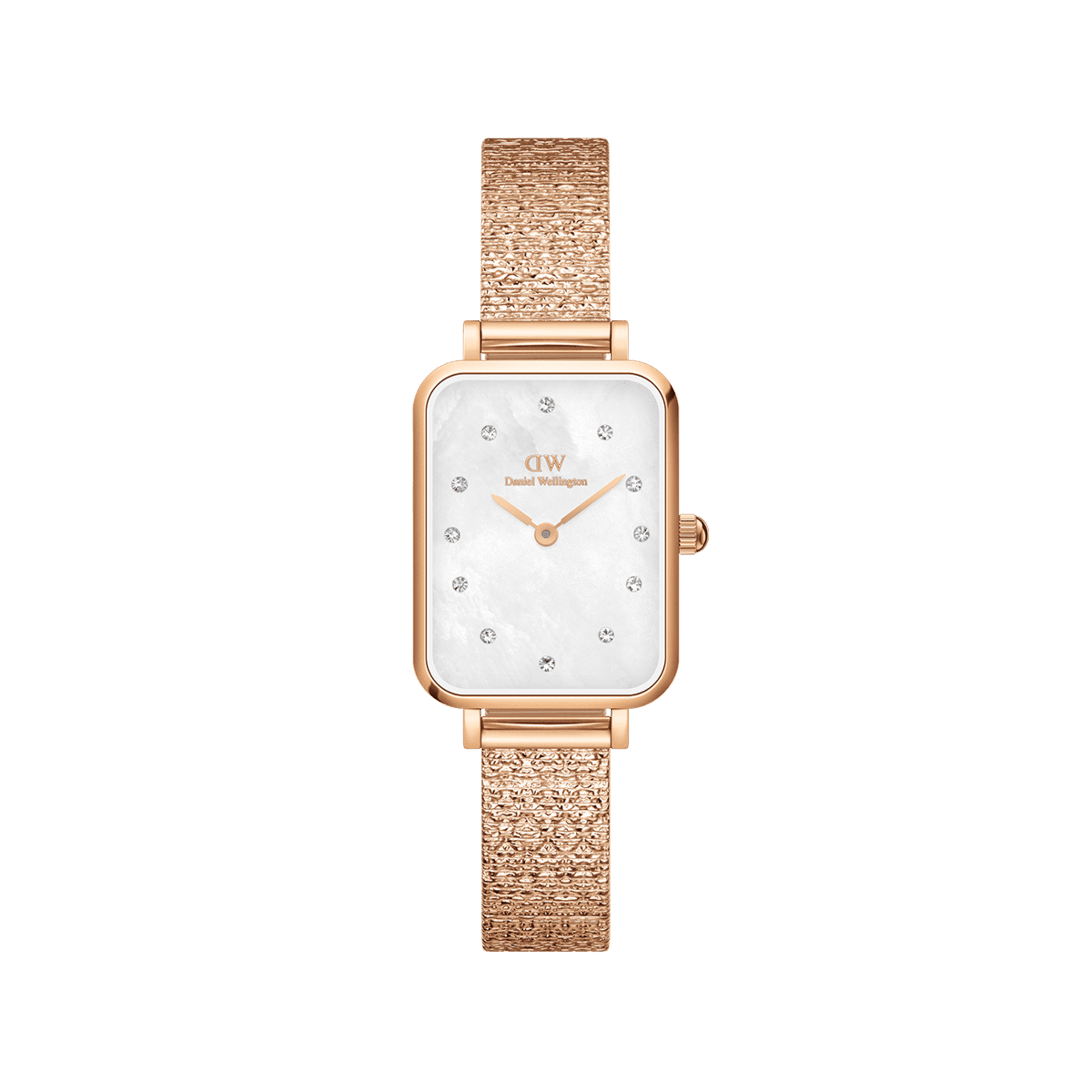 Daniel Wellington Quadro 20x26 Lumine Rose Gold Mother of Pearl White Watch Watches Daniel Wellington 