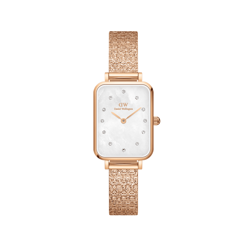 Daniel Wellington Quadro 20x26 Lumine Rose Gold Mother of Pearl White Watch Watches Daniel Wellington 