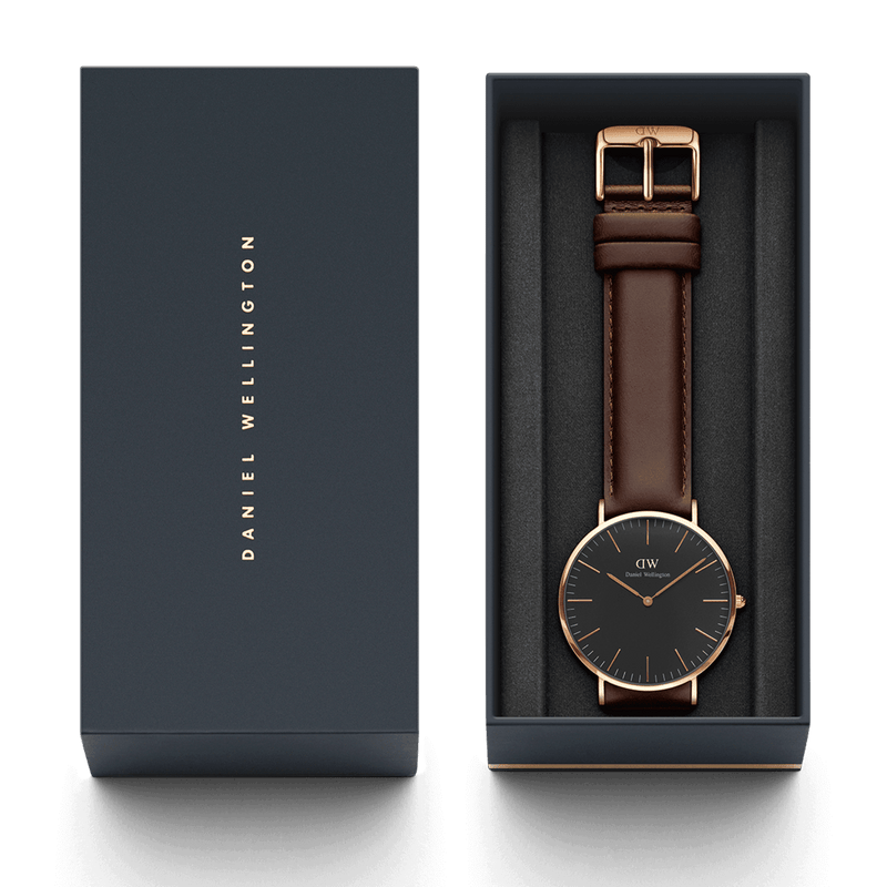Daniel Wellington Classic 40 Bristol Rose Gold & Black Watch Watches Daniel Wellington 