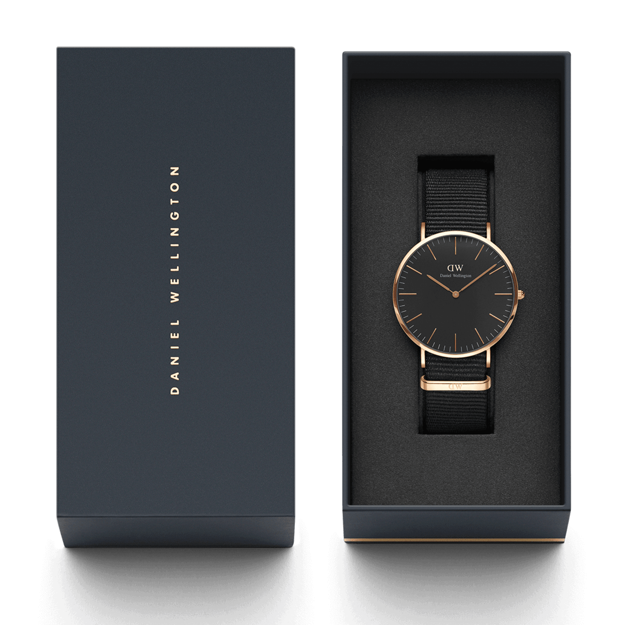 Daniel Wellington Classic 40 Cornwall Rose Gold & Black Watch Watches Daniel Wellington 