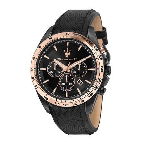 Maserati Epoca 42mm Black Chronograph Watches Maserati 
