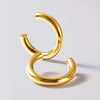 9ct Yellow Gold Silver Infused Large Open Tube Hoop Earrings Earrings Bevilles Jewellers 