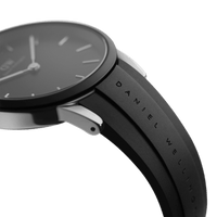 Daniel Wellington Iconic Motion 40 Silver & Black Watch Watches Daniel Wellington 