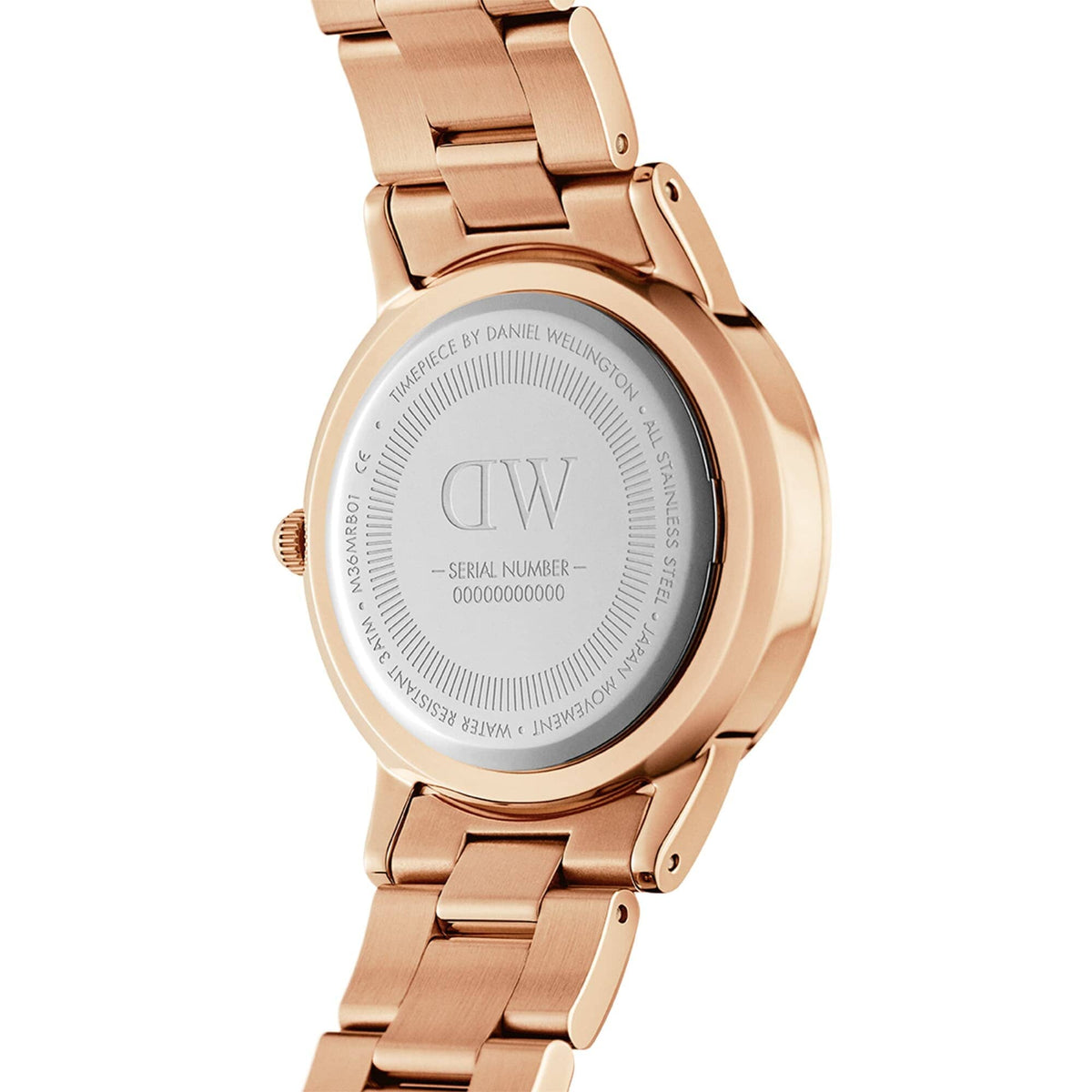 Daniel Wellington Iconic Link Amber 40 Rose Gold & Brown Watch Watches Daniel Wellington 
