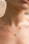 SYDNEY SOIRÉE FAIRWATER MOTHER OF PEARL DELUXE NECKLACE GOLD Bevilles Jewellers 