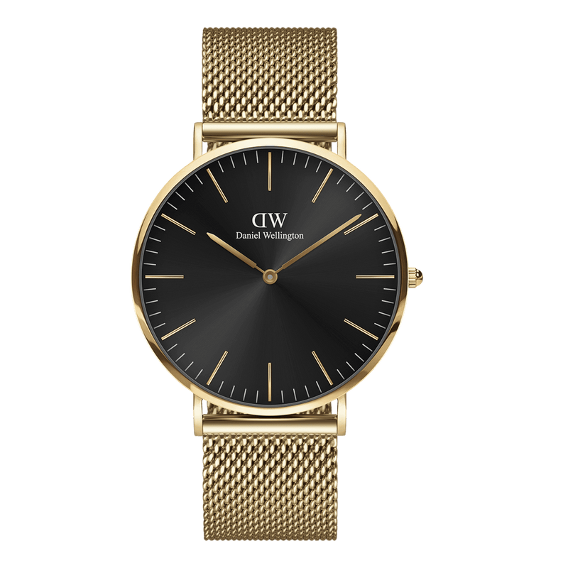 Daniel Wellington Classic 40 Evergold Gold & Onyx Watch Watches Daniel Wellington 