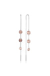 MIRAGE ETHEREAL MORGANITE THREADER EARRING SILVER Bevilles Jewellers 