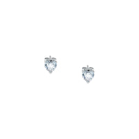 Chiara Ferragni Diamond Heart White Heart Earrings Chiara Ferragni 